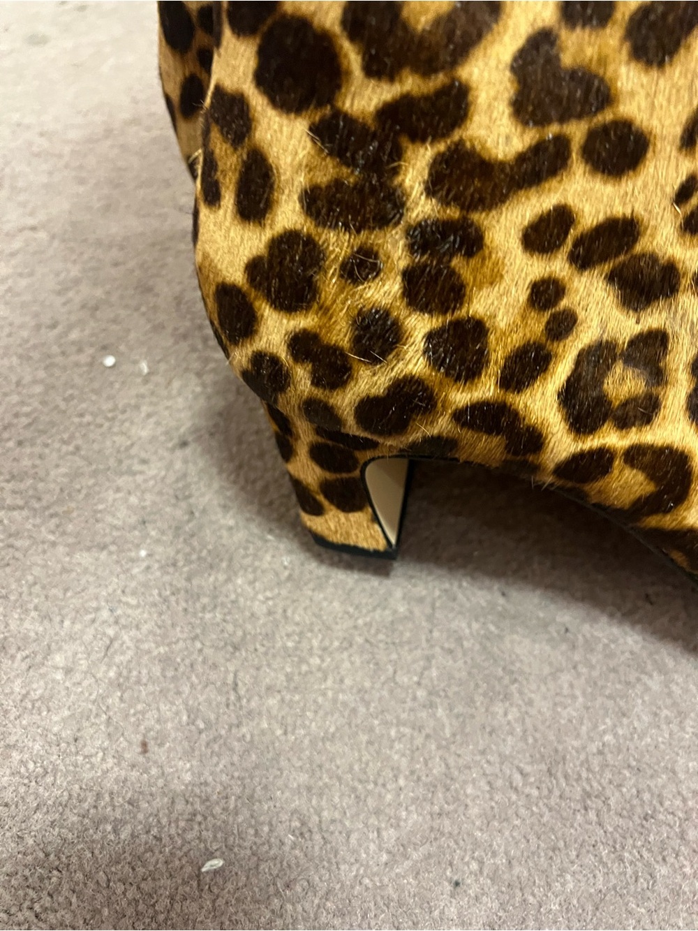 Gianni Bini Leopard-Print Knee Boots in Tan and Black - Picture 3 of 3